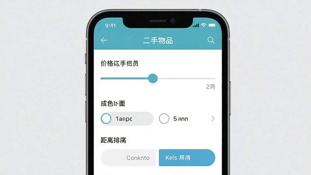 ������Ʒ���ý���Ӧ�õ�ɸѡ�����ͼ����棬�ֻ���Ļ����ʾ�۸����们�顢��ɫѡ��;�������ť��������ɫ��ˬ�����ֹ�����������࣬���Ϊ��ƽ��UIչʾ��ϸ�����������ʸɾ����޶���Ԫ��