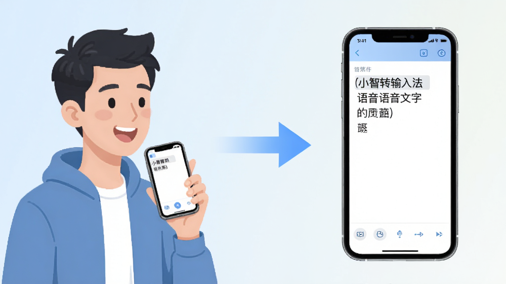 С���������뷨����չʾͼ�����������һλ�û������ֻ�˵�����Ҳ����ֻ���Ļͬ����ʾʶ������������ݣ��м��ü�ͷ���ӱ�ʾ����ת���ֵĹ��̣�����Ϊǳɫ���䣬������ִ����������ҷ���������ϸ�ڸɾ��������������޶���Ԫ��