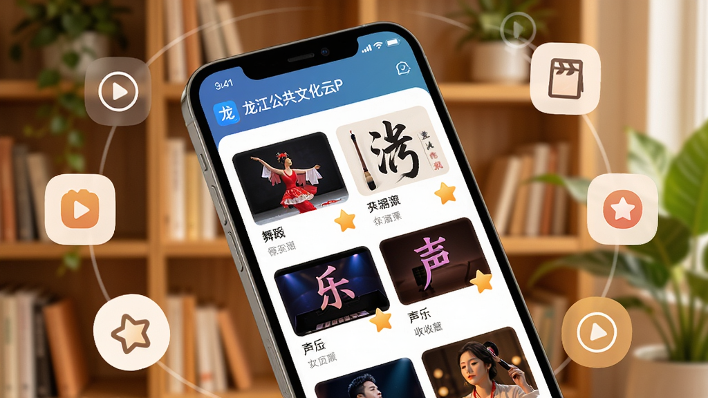 ��������Ϊ���������Ļ���APP�Ŀγ�ѧϰ���棬�ֻ���Ļ��չʾ��������γ̿�Ƭ�������赸���鷨�����ֵȷ��࣬����Ϊůɫ�����������ֲ��׺������Ϊ�ֻ���бչʾ��Ͽγ�ͼ�껷�ƣ������ܰ��Լ��ϸ���ϼ��벥�Ű�ť���ղ��Ǳ꣬�����������ɾ����޶���Ԫ��