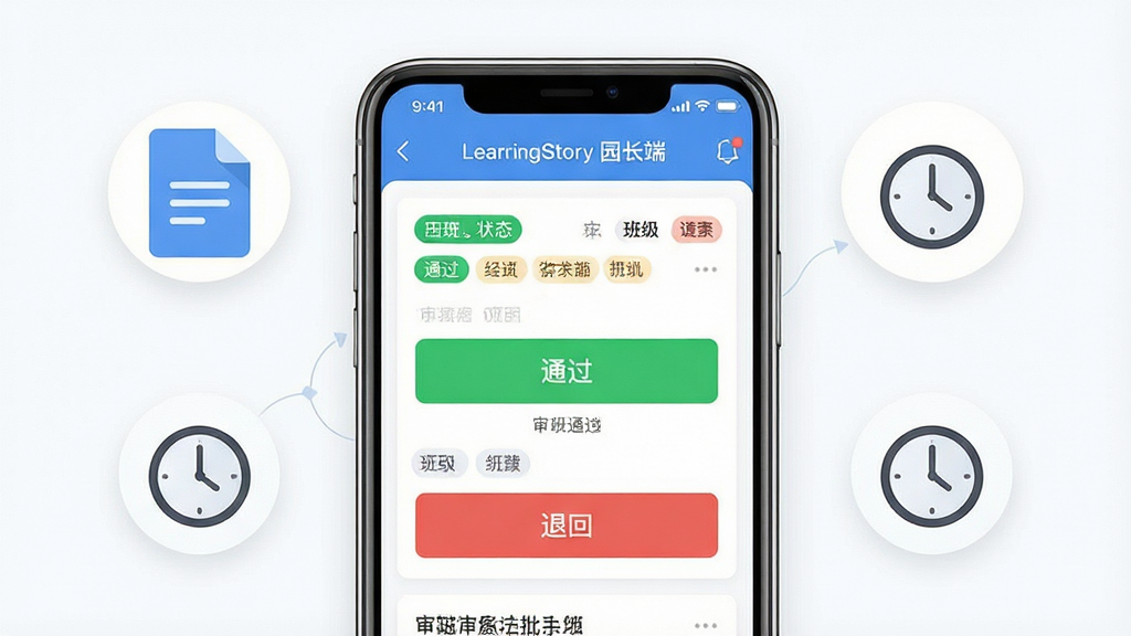 һ�������ƶ����������̵Ľ���ʾ��ͼ����������Ϊ�ֻ���Ļ��д����Ļ����ʾLearningStory ԰���˵������б���������ɫͨ����ť���ɫ�˻ذ�ť����Χ�������ļ�ͼ����ʱ��ͼ�꣬����Ϊ���жԳƣ����Ϊ��ˬ��UIչʾ�磬ϸ��ͻ������״̬��ǩ��༶���ƣ����������������ɾ���������װ��