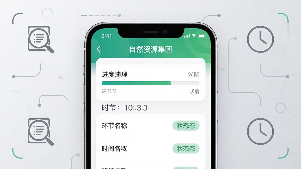 ��������Ϊ�ֻ���Ļ��д��չʾ��Ȼ��Դ����App��ҵ����Ȳ�ѯ���ҳ�棬����������������������״̬��ǩ���ֻ����ڻ������룬����Ϊǳ��ɫ���䣬�����Լ���������ղ�ѯͼ����ʱ��Ԫ�أ����Ϊ��ˬ�Ƽ��磬���־��жԳƣ�ϸ��ͻ������״̬��ʱ����Ϣ�����������ɾ����޶���Ԫ��