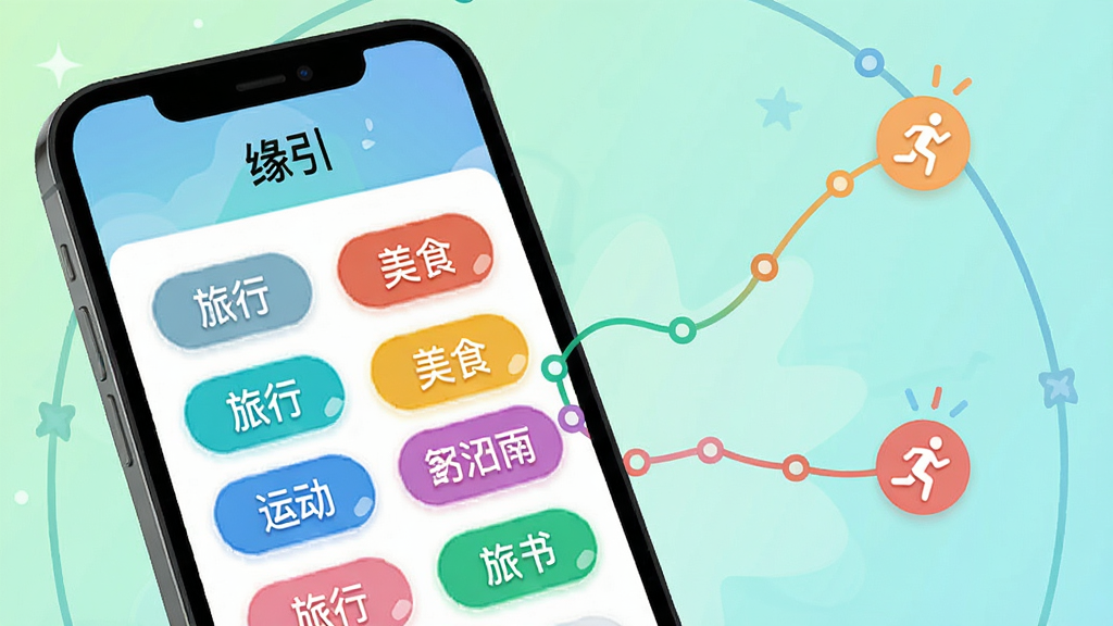�ֻ���Ļչʾ��Ե������Ȥ��ǩѡ����棬�����ɫ��ǩ�硰���С�����ʳ�����˶����������룬������ƥ�����߶���Ч�������������£�ϸ�ڷḻ�����ʸɾ����޶���Ԫ��