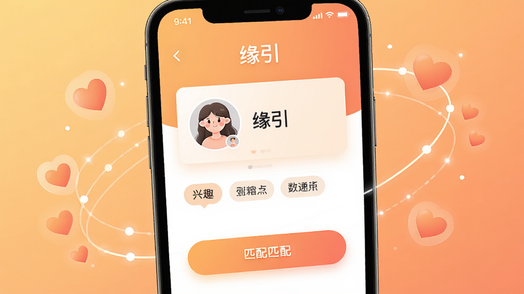�ֻ���Ļ����չʾ��Ե����Ӧ�������棬��������û�ͷ��Ƭ����Ȥ��ǩ��ƥ�䰴ť������Ϊůɫ�����䣬��Χ���ư�������������Ԫ�أ�������¼�Լ��ϸ�����������ʸɾ����޶���Ԫ��