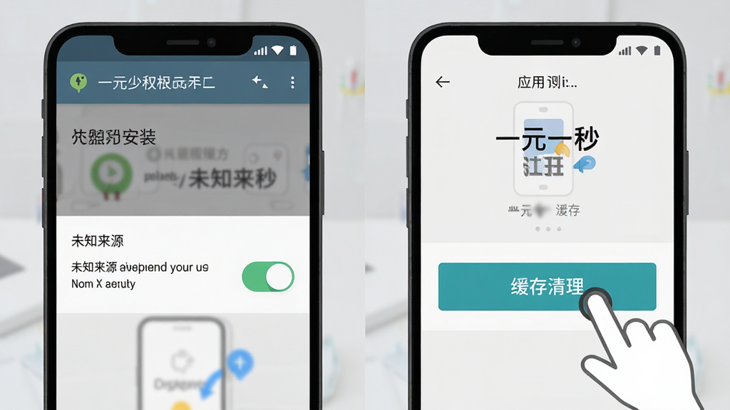 һԪһ�밲װ��Ȩ������ʾ��ͼ������Ϊ�ֻ���Ļ����չʾ�����Ϊ��׿ϵͳ��δ֪��Դ��Ȩ�޿��ؽ��棬�Ҳ�Ϊ��һԪһ�롱Ӧ������ҳ��Ļ���������ť������Ϊǳ��ɫ�����Ϊʵ�ý̳����ƽ�廭��ϸ�ڰ������ظ���״̬��������ť�ĵ������ʾ�⣬���ʸ��壬����ɾ��޶���Ԫ��