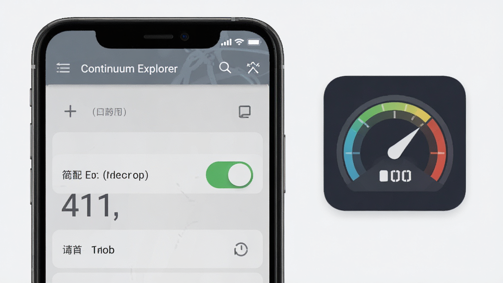 һ��չʾ Continuum Explorer �����ģʽ�����Ч��ͼ���ֻ���Ļ����ʾ��ģʽ�����ѿ���������Ԫ�ؾ��򣬱���Ϊǳ��ɫ�����Ա����������Ǳ���ͼ�꣬�����ˬ��Լ�����ʸɾ����޶���װ��