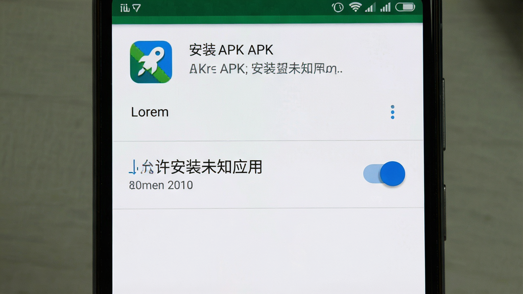 һ�ű��ְ�׿�ֻ���װAPK������Ȩ�����ý���ĳ���ͼ������������һ���ֻ���Ļ��д����Ļ��ʾ��������װδ֪Ӧ�á��Ŀ�������ҳ�棬ҳ���б�ע��Lorem����װ��ʾ������Ϊ�����ֻ�������У����Ϊ��ʵϵͳ��ͼ���ϸ�ڰ������ذ�ť��Ӧ��ͼ�ꡢϵͳ��ʾ���֣����������ɾ����޶���Ԫ��