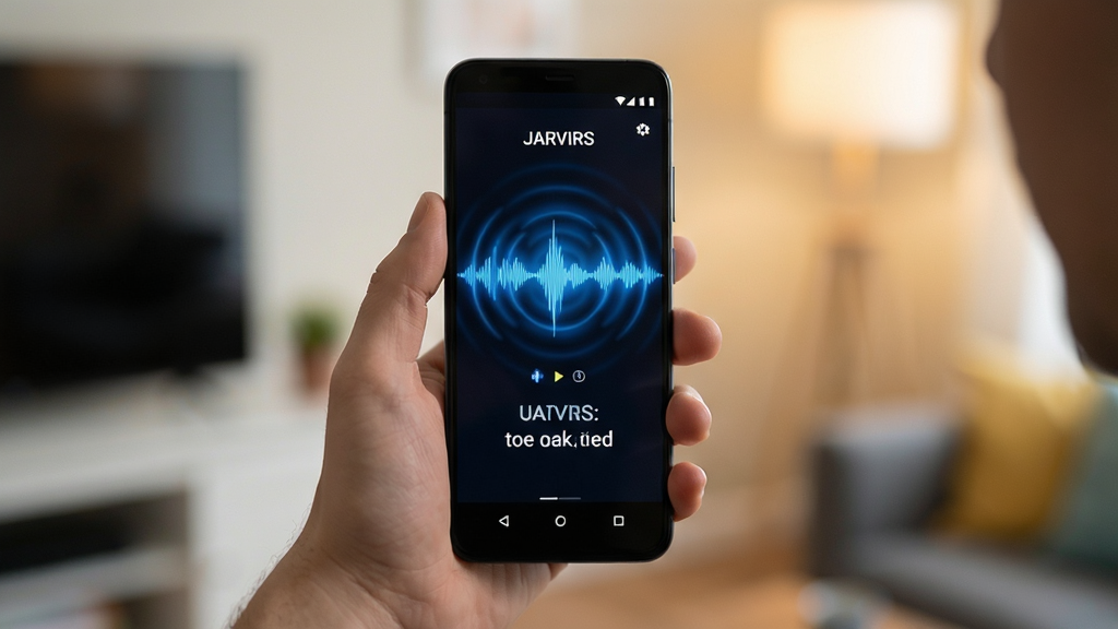 ����������һλ�û��ְֳ�׿�ֻ�������Ļ˵�����ֻ���Ļ��ʾJARVIS����ʶ����������תд���������Ϊ�����ֲ����ֻ���д���У������黯���Ű�ͻ���ֻ���Ļ���ݣ����Ϊ����Ƽ��У�ϸ�ڰ����������Ƶ���ɫ��Ч����Ļ��������������Ϊ������͹��ߣ����ʸ��壬�ɾ����޶���Ԫ��