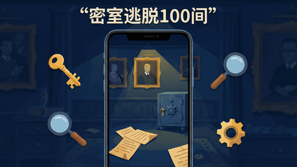 ��������չʾһ��������׿�ֻ����ֻ���Ļ�ڳ���һ��谵��ŷʽ���ҳ�����ǽ���йһ��뱣���䣬����ɢ������ֽ�����ֻ�����Ư����Կ�ס��Ŵ󾵡����ֵȽ���Ԫ��ͼ�꣬�������������ů�ƶԱ�ɫ������ƽ�廭���ϸ�����������ʸɾ����޶���Ԫ�أ����涥�������ű�ע���֡���������100�䡱��