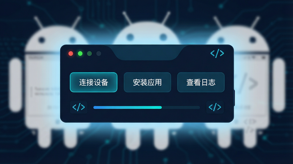 ����������һ����������ɫ������壬����������š������豸������װӦ�á����鿴��־���ȹ��ܰ�ť������Ϊ�黯�İ�׿�豸����������Ϊ�����С����ܻ��Ƶ���ɫ���Σ��Ű����룬��ť�����ȣ����Ϊ�ִ�UI����ͼ����������ɫ���䣻ϸ�ڰ���״ָ̬ʾ�ơ���������������ţ����ʸ��壬�ɾ��޶���Ԫ��