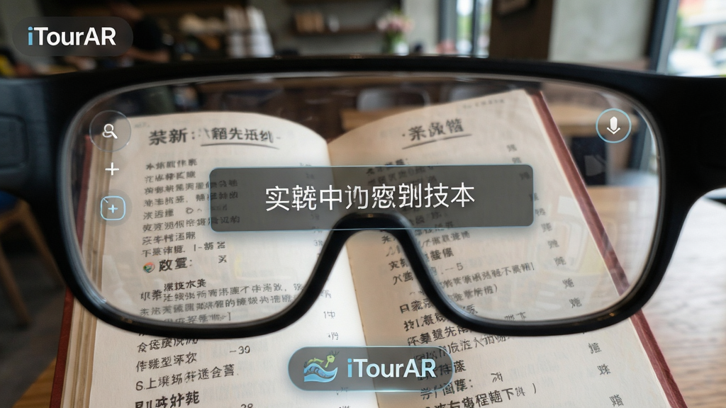 iTourARӦ��ʵʱ���빦��չʾͼ�������Ե�һ�˳��ӽ�͸��AR�۾�����һ�����Ĳ˵����˵��Ϸ����������������ķ�����Ļ���������iTourAR�ļ��UI��ʶ������ͻ��������Ļ����ʵ�������ںϣ����дʵ�Ƽ��磬ϸ�ڰ�����ѧ͸����������ȾЧ�������ʸ��壬�ɾ����޶���Ԫ��