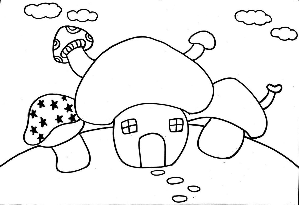 小涂色简笔画勾线描边步骤演示