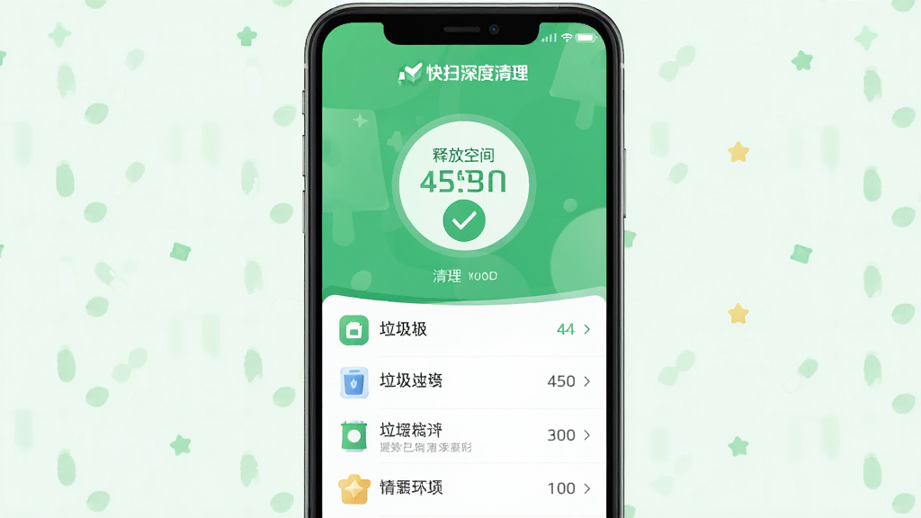 ��ɨ�������������һ��������ɽ��棬��Ļ������ʾ�ͷſռ���ֵ����ɫ�Թ�ͼ�꣬�·��г������������������ϸ������Ϊ������ɫ��������Ԫ�ؼ�࣬ͻ������ɨ���������Ʒ�Ʊ�ʶ����ƽ����Ʒ�񣬻��������ɾ�