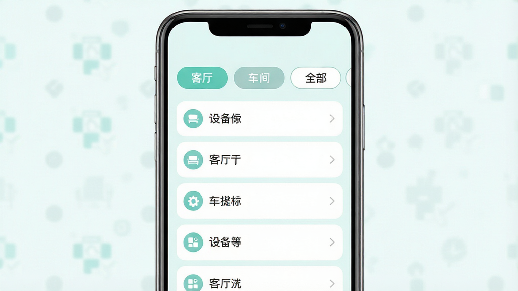 ��������Ϊ�ֻ���Ļ��ʾ�����ǩ�����豸�б�����ǩ�������������������䡱��ȫ���������ֱ�ǩ������Ϊ�ֻ����У���ǩ��λ����Ļ�����������У��Ű�Ϊ��ǩ���ϡ��б����£����Ϊ����ǳɫ��ƽ�磻ϸ�ڰ���ÿ�������ǩ��Բ�Ǳ�����ѡ�и����������������ɾ����޶���Ԫ��