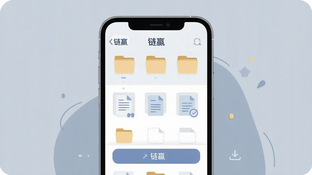 һ��չʾ����Ӯ���ļ��������ܵĽ���廭����������Ϊ�ֻ���Ļ�е��ļ��б�ҳ�棬�����ļ���ͼ�ꡢ�ĵ�����ͼ���ϴ���ť������Ϊ����չʾ�����Ϊ�ִ���ƽ��UI�廭��ϸ�ڰ�����͵Ļ��������������Ĳ㼶�ṹ�͡���Ӯ��Ӧ�ñ�ʶ�����ʸ��壬�ɾ����޶���Ԫ��
