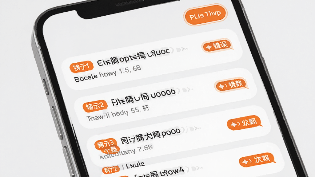 一级造价师题库软件错题本功能界面,手机屏幕显示错题列表,每道题带有科目标签与错误次数标记,顶部有筛选按钮,界面为浅灰色背景配橙色强调色,风格柔和圆角,高清画质,干净整洁