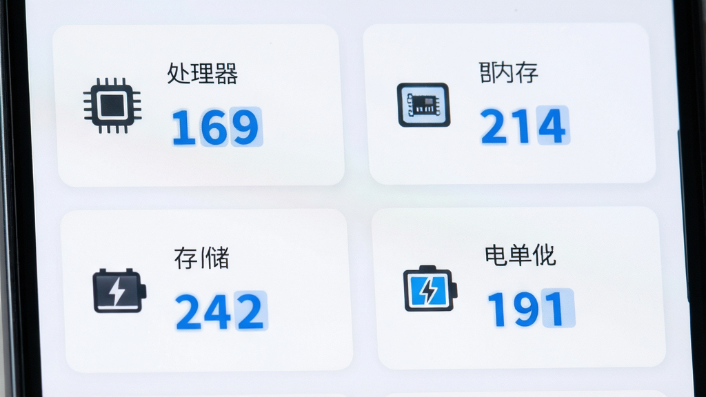 һ���豸��Ϣ����Ӧ�ý������дͼ����������Ϊ�ֻ���Ļ����Ļ���Կ�Ƭ��ʽ�����Ŵ��������ڴ桢�洢���������Ӳ��������ÿ�ſ�Ƭ���м���ͼ�����ֵ���������ǳɫ����������ɫ�������֣����ɾ��ִ����������������ֹ�����������Ԫ��