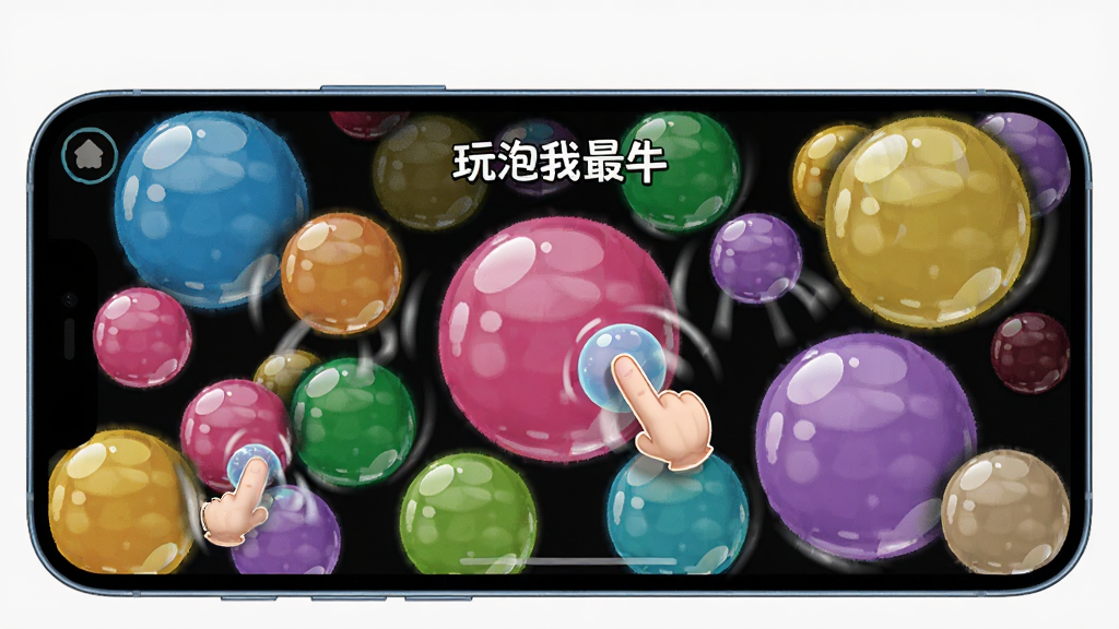 画面主体为一部手机横屏展示