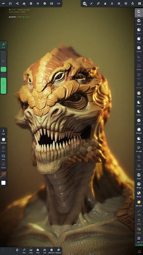 Nomad Sculpt(��ά���)2.13 �ƶ�����ά���