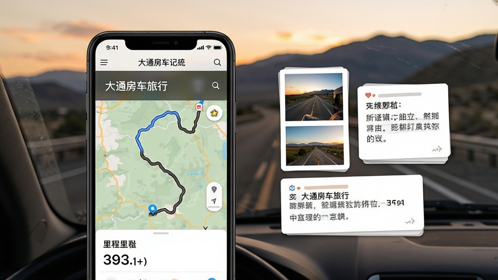 ��ͨ���������㼣��¼ҳ�棬�ֻ���Ļ��ʾ���ѵ��г��켣��ͼ�����ͳ�����֣��Ա�����������Ƭ����ͼ�����ֱʼǿ�Ƭ������Ϊ�ƻ蹫·��Զɽ�������ůдʵ���Ű����࣬���ʸɾ����޶���Ԫ��