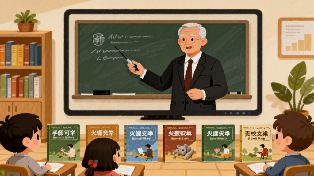 ��������һ�����Ļ��ʾ��ʦ���λ��棬��Ļ�·����и�ѧ�ƽ̲ķ��棬��Χ��ѧ����ͨ�����������������������·ֲ㣬���Ϊ��ܰ���������廭��ϸ�ڰ�����ܺ���ֲ�����������ɾ��޶���Ԫ��