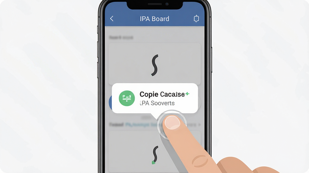 һ��չʾ�ֻ�����������ͼƬ����Ļ��ʾ IPA Board ������һ��������ű��������ָ��Ƴɹ�����ʾ������Ϊ�ֻ�����ʾ���ݣ����־��У��Ű��࣬���Ϊ�ִ���ƽ����ƣ�ϸ�ڰ�����ָ�����������ʾͼ�꣬���ʸ��壬����ɾ����޶���Ԫ��