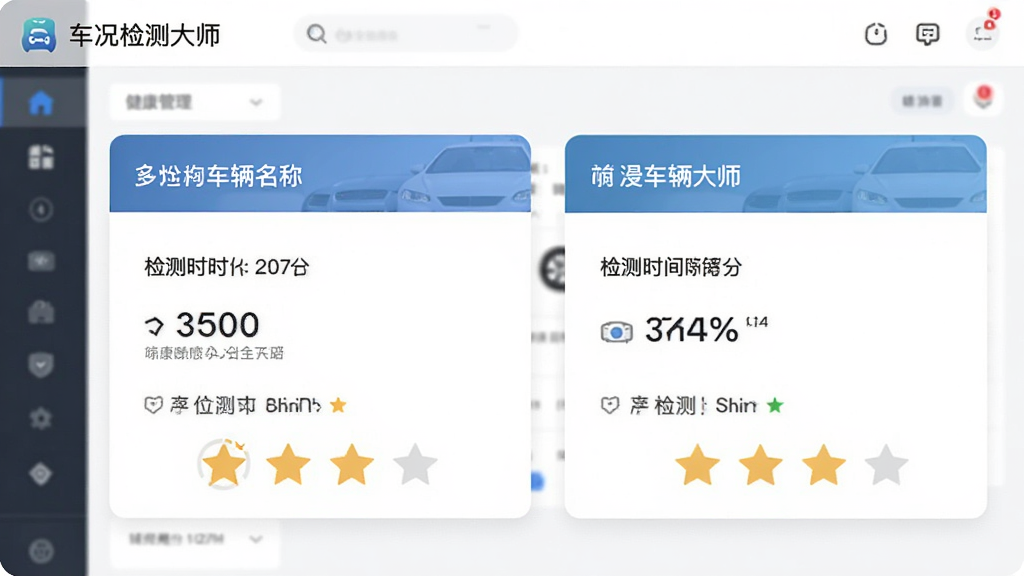 ��������ʦ�Ķ೵������ҳ�棬��ʾ�������Ľ������ֿ�Ƭ��ÿ�ſ�Ƭ�����������ơ����ʱ��������Ǽ����������룬���Ϊ��Լ����磬ϸ�����������ʸɾ����޶���Ԫ��