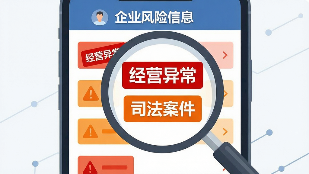 ����Ϊ�ֻ���Ļ��ʾ��ҵ������Ϣҳ�棬��ɫ��ʾ��ǩ����Ӫ�쳣����˾����������Ŀ���У�����Ϊ��Ļ���У��Ա��зŴ󾵾۽��ڷ��ձ�ǩ���Ű�ͻ��������Ŀ�б������Ϊ��Ϣͼ��ʽ�廭��ϸ�ڰ�����ɫ���ɫ��ʾɫ�顢��Ŀ�Ҳ��ͷ��������ҵ�������������������ɾ����޶���Ԫ��