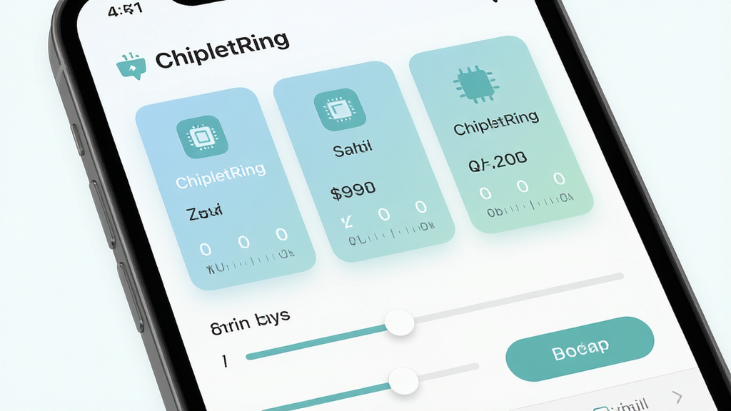 ChipletRing������Դ��������ҳ�棬����Ϊ�ֻ�����չʾ���ֵ���ģʽ��Ƭ�������Ϸ�Ϊ�������ơ�ChipletRing�����в�Ϊģʽѡ��Ƭ���У��·�Ϊ����΢�����飬���Ϊ��࿨Ƭʽ��ƴ����������ɫ����ϸ�ڰ���ģʽͼ�ꡢ�����̶���ȷ�ϰ�ť�����ʸ��壬����ɾ����޶���Ԫ��