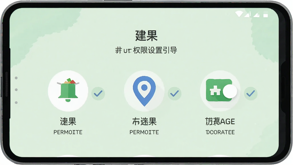 һ����׿�ֻ���Ļ��ʾ��������Ȩ����������ҳ�棬��������֪ͨͼ�ꡢ��λͼ��ʹ洢ͼ�����У��Ա��й�ѡ��ǣ�����Ϊǳ��ɫ���ɫ�������Ϊ���±�ƽ���廭��ϸ�ڱ���Ȩ�޿��غ���ʾ���֣����ʸɾ��������޶���Ԫ��
