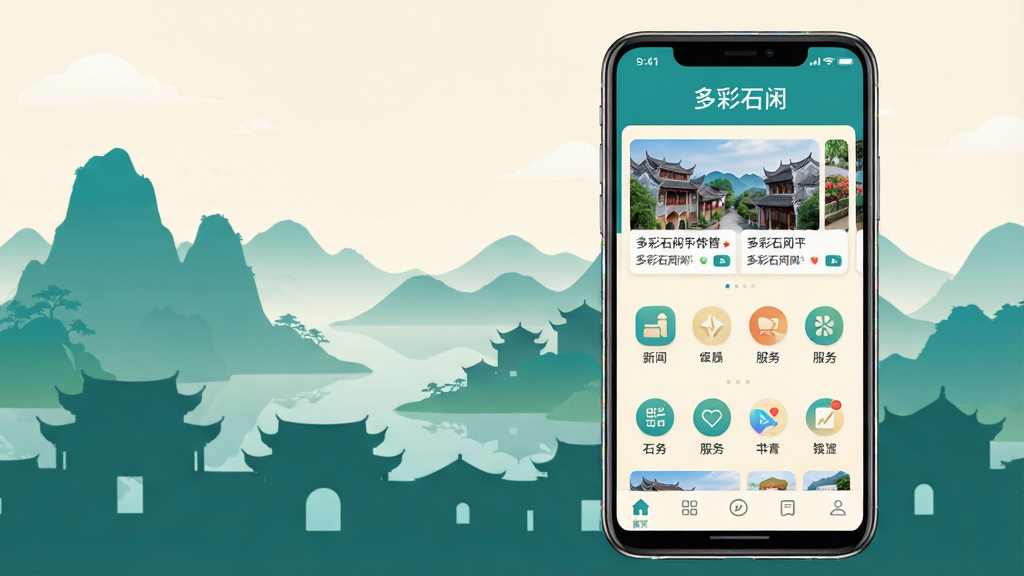 ����������һ��������׿�ֻ�����Ļ����ʾ�����ʯ�䡱Ӧ����ҳ���棬�������ſ�Ƭ������ͼ����ײ����������ֻ����ڻ�������ƫ�ң�������ʯ�䱾��ɽˮ��Ž�����Ӱ��Ϊ����װ�Σ����ֲ������ҷ������������صĹ�ͼ���Ű���Ӧ�ý���Ԫ���������У��������֡����ʯ�䡱���ڻ��涥������λ�ã����Ϊ��ˬ�ִ��ı�ƽ��UIչʾ�磬��ɫ��������ů��Ϊ����ϸ�����ֻ��߿������΢�߹⣬����ͼ��Բ��������������Ӱ��η��������ʸ��塢����ɾ����޶���Ԫ��