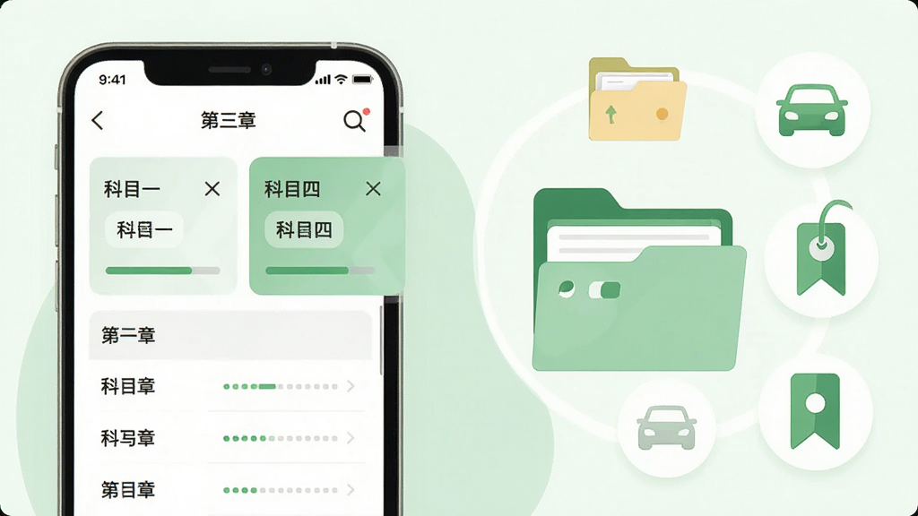��������Ϊ�ݿ�����APP��������棬�ֻ���Ļ��չʾ��Ŀһ����Ŀ�ĵ�ģ�鿨Ƭ���½��б����Ա����Է����ļ�������ǩ�Ĳ廭Ԫ�أ�����Ϊ����ֻ��Ҳ�ͼ�껷�ƣ����Ϊ���±�ƽ�廭��ǳ��ɫ����׺��ϸ��ͻ�����࿨Ƭ����ȱ�ʶ������ɾ�������Ԫ�أ����廭��