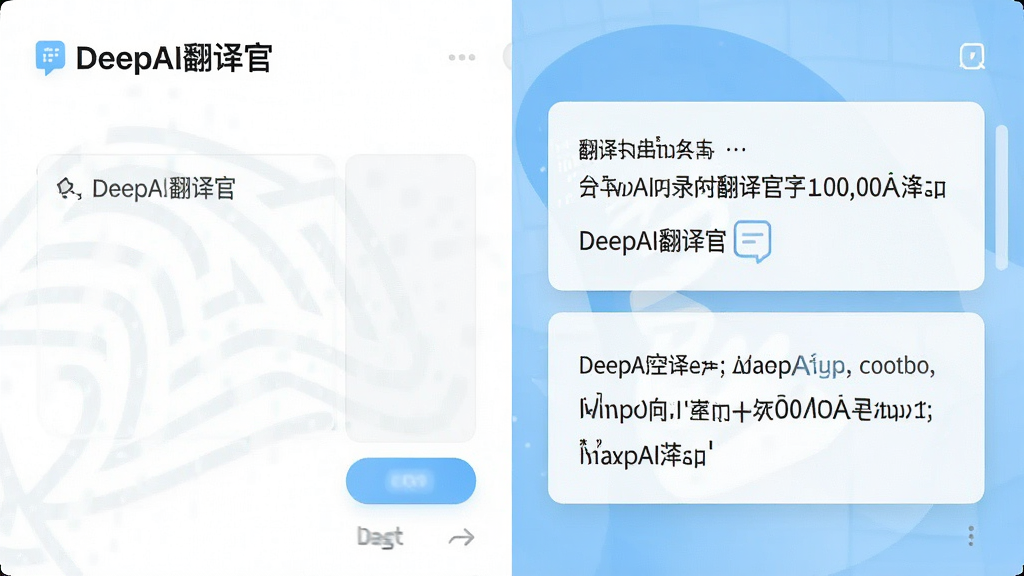 һ�ź���ͼ��Ӧ�ý���չʾͼ�����Ϊ��DeepAI����١����ı����������Ҳ�Ϊ�������������������ı���������Ƭ��ʽ���г��֣�������ɫ�԰�ɫ��ǳ��Ϊ��������Լ����ϸ�ڸɾ������ʸ��壬�����н������������壬�����ұ���Ԫ��