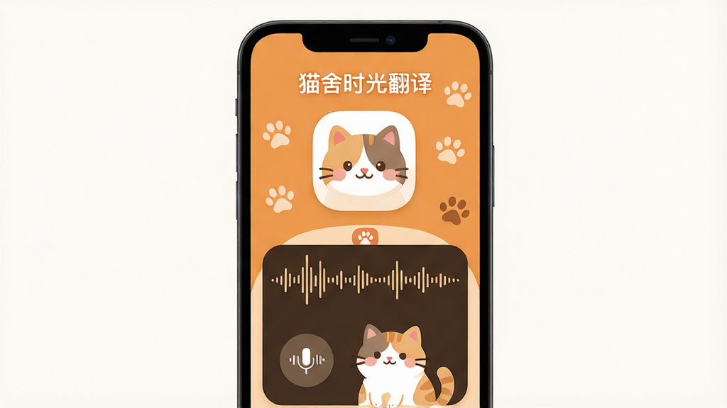 ����Ϊһ����Ϊ��è��ʱ�ⷭ�롱���ֻ�Ӧ�ý��棬����չʾԲ���è��ͷ��ͼ����¼��ʶ��ť������Ϊ���½ṹ���Ϸ�Ϊ�������ơ�è��ʱ�ⷭ�롱���ֱ�ʶ���·�Ϊ�ֻ���Ļ��չʾ����������è��廭���Ű�����У����Ϊ��ů����ϵ��ƽ�廭�磬ϸ�ڰ���ů��ɫ������èצӡװ�Ρ���͵�Բ�ǿ�Ƭ�����ʸ��壬����ɾ����޶���Ԫ��