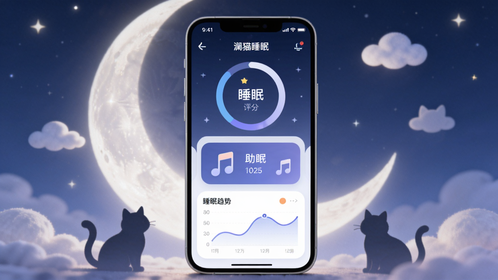画面中央放置一部智能手机,屏幕显示
