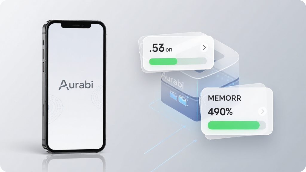 һ�ű���Aurabi���������е�ʾ��ͼ�����������һ���ֻ����Ҳ��������Ĵ洢�ռ����ڴ�ռ�����ݿ�Ƭ����Ƭ����ʾ��С����ֵ����ɫ״̬��������Ϊ���ĿƼ���ǳ�ҽ��䣬������ɾ����䣬ϸ�����������ʸɾ����޶���Ԫ�أ������д��С�Aurabi������