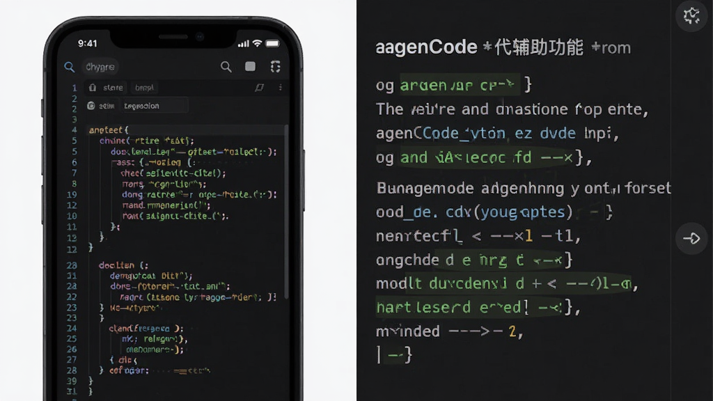 AgenCode���븨������չʾ������Ϊ�ֻ���Ļͬʱ���ִ����������ı�������Ϊ���·������Ű��������Ҳ�˵�������Ϊ��ɫ����Ա���⣬ϸ�ڰ�����ɫ�﷨�������кš�ע�ͱ�ǣ����ʸ���ɾ��޶���Ԫ��