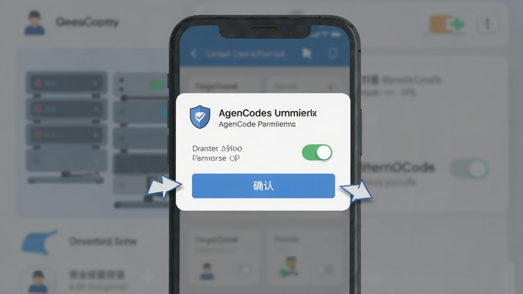 AgenCode��װ��Ȩ����������ʾ�⣬����Ϊ�ֻ���Ļ������װȨ�޶Ի��򣬲���Ϊ���е����ӱ������棬�Ű�ͻ��ȷ�ϰ�ť�����Ϊ��ƽ������ָ���廭��ϸ�ڰ������ư�ȫͼ�ꡢȨ�޿��ء���ͷָʾ�����ʸ���ɾ��޶���Ԫ��