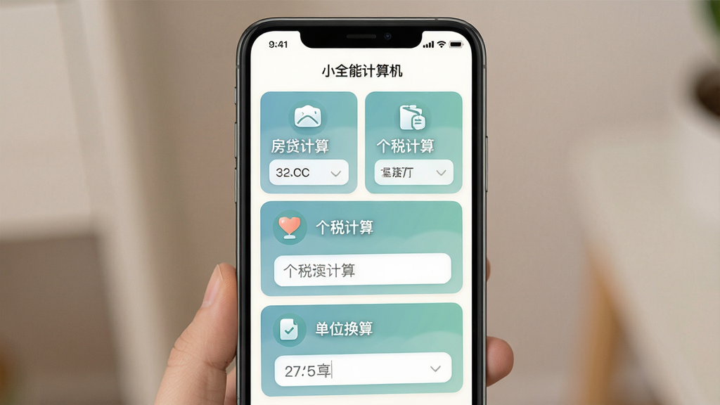 һ���ֻ�Ӧ�ý���չʾͼ��������Сȫ�ܼ�������������ģ��ҳ�棬��Ļ�ϲ���չʾ�������㡢��˰����͵�λ�����������ܿ�Ƭ������Ϊ�ֻ��������У��Ű�Ϊ��Ƭʽ�������У����Ϊ��ܰ�����ƣ�ϸ�ڰ�����͵�����ɫ�������ͼ�ꡢ������ֵ����򣬻��ʸ���ɾ����޶���Ԫ��