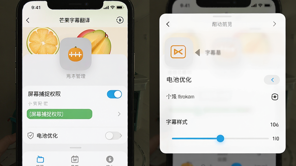 ��â����Ļ���롱ʹ�����ý���չʾ������Ϊ�ֻ�Ӧ��Ȩ�޹���ҳ����������������岢�в��֣����Ϊ��ˬǳɫʵ�÷磬ϸ�ڰ������������ء���Ļ��׽Ȩ����Ŀ������Ż�ѡ�����Ļ��ʽ���ڻ��飬��������������ɾ��޶���װ��