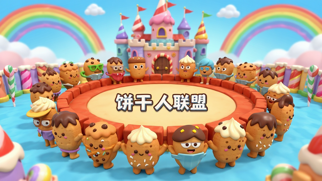 ����������һȺ���Ϳɰ��ı����˽�ɫ��Χ��һ��޴��Բ�ξ�����վ�����������ǹ�ɫ�ĳǱ���ʺ���գ����ֲ������ĶԳƹ�ͼ���Ű��Ͻ�ɫ�ʻ��ηֲ������Ϊ3D��ͨ��Ⱦ��ϸ�ڰ������ɱ������˪�������ɿ�����װ�κ������ʸУ����ʸ��壬�ɾ����޶���Ԫ�أ�ͼƬ�д����֡����������ˡ�