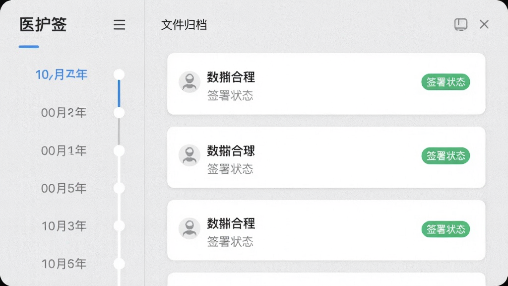 ������֡�ҽ��ǩ��Ӧ�õ��ļ��鵵ҳ�棬���Ϊʱ���ᵼ�����Ҳ�Ϊ�ļ���¼��Ƭ�б�����Ƭ����ʾ�ļ�������ǩ��״̬��ʶ���������ǳ��ɫ�ʸб������ɫ��Ƭ���䣬���ֹ�����������������Լ��ϸ�ڸɾ������ʸ���