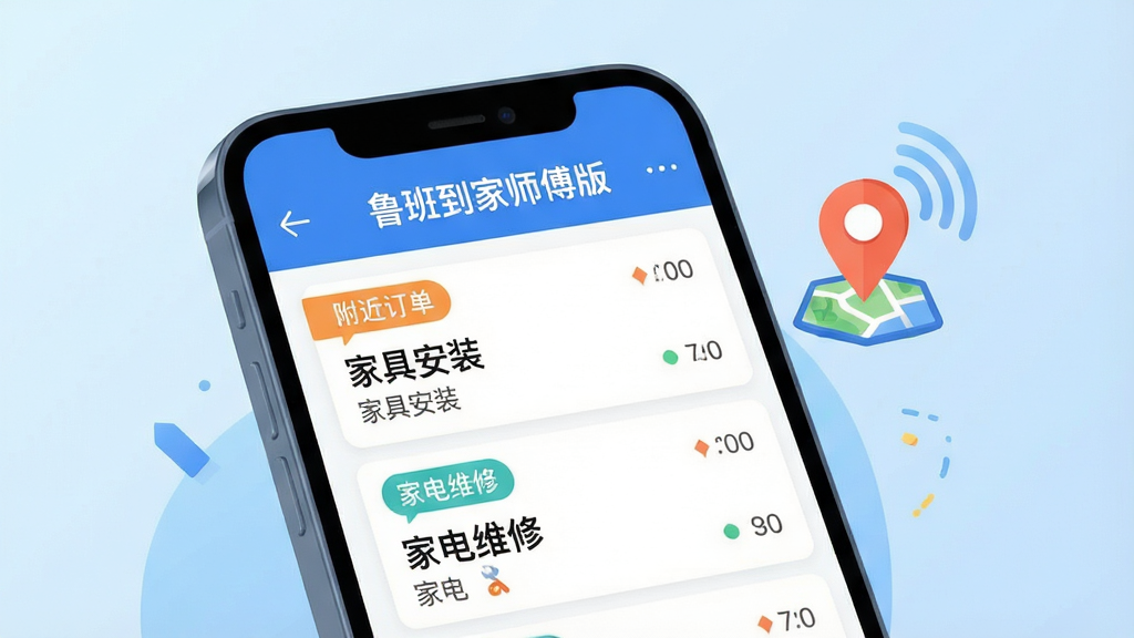 ����������һ���ֻ���Ļ��д����Ļ��չʾ��³�ൽ��ʦ���桱�Ķ��������б����б����ж���������Ƭ����ע�š��������������Ҿ߰�װ�����ҵ�ά�ޡ����������ֻ��Ա���һ��С�͵�ͼ��λͼ����źŲ���װ��Ԫ�أ�����Ϊǳ��ɫ���䣬���Ϊ��ƽ���Ƽ��廭�磬ɫ�����죻��ͼ��࣬�ص�ͻ���ֻ���Ļ���ݣ����ʸ��壬����ɾ����޶���Ԫ��