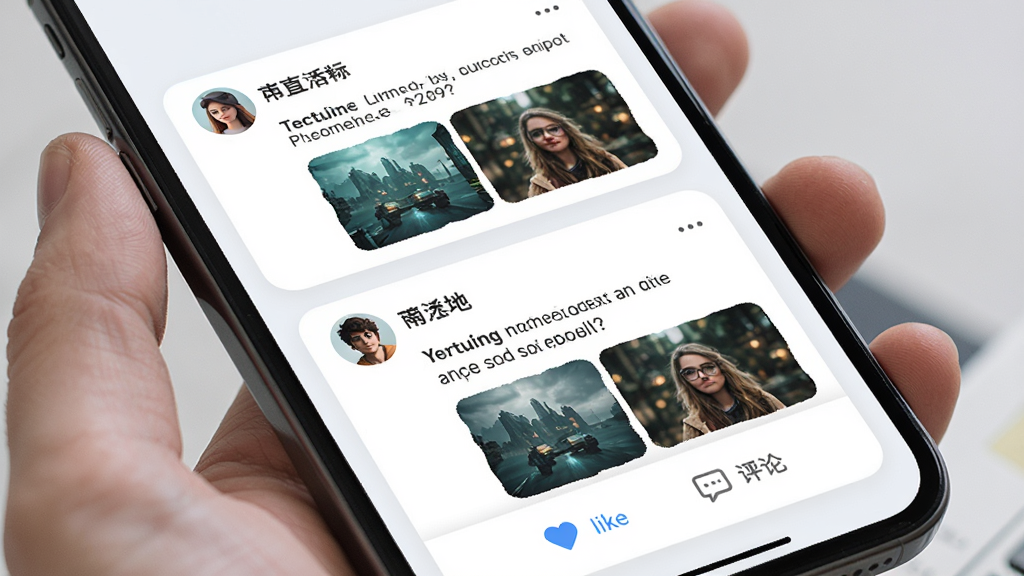 ��������������棬�ֻ���Ļ��ʾ�����б���ÿ�����Ӱ����û�ͷ���ǳơ�������������ͼ����ͼ���ײ��е���������ͼ�꣬�������ǳɫ��������Բ�ǿ�Ƭ��������£���������������ɾ������廭��
