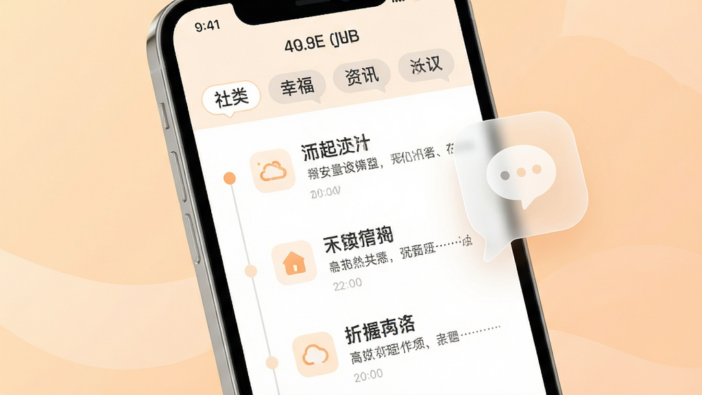 ��������Ҹ���APP������Ѷģ�飬�ֻ���Ļ��ʾʱ����ʽ��Ѷ�б���ÿ����Ѷ���м��ͼ������⣬�����з���ɸѡ��ǩ������Ϊ���ǳ��ɫ���䣬�ֻ��Է���һ����͸����Ϣ����ͼ�꣬�������ǳɫ��������������������ϸ�ڸɾ�������ϸ�壬�޶���װ��