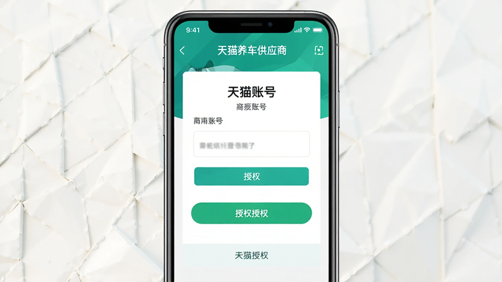 һ��չʾ��è������Ӧ��Ӧ�õ�¼��Ȩ������ֻ���ͼ���ʾ��ͼ������Ϊ�ֻ���Ļ��ʾ�̼��˺ŵ�¼������Ȩ��ť������Ϊ����ǳɫ���������������ֻ����У����ɾ�����ϸ���Ͻ���Ԫ�����������������������޶���װ��Ԫ��