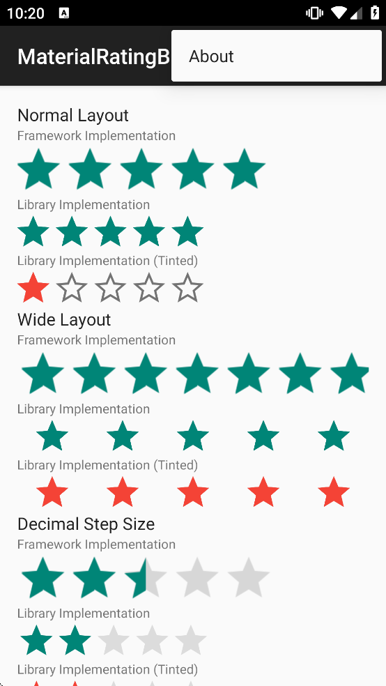 MaterialRatingBar Sample软件下载 MaterialRatingBar Sample软件下载