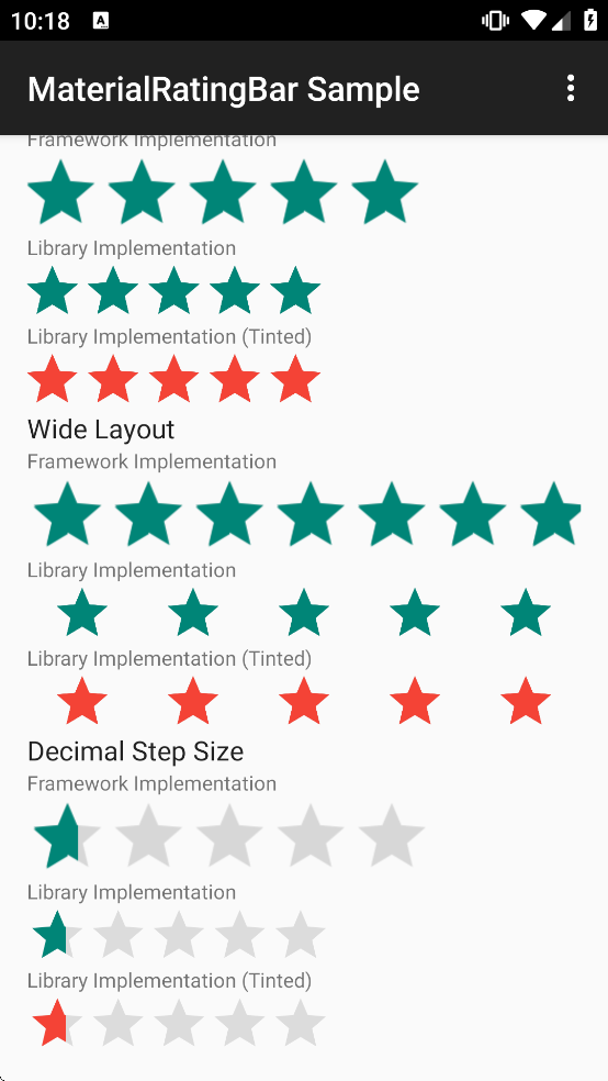 MaterialRatingBar Sample��������v1.4.0 ��׿��