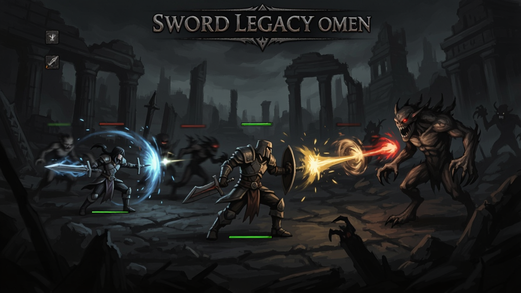 һ�����ڻ������Sword Legacy Omen��Ϸ���棬Ӣ���Ŷ��ڷ����������ս����ʹ�ü�����Ч