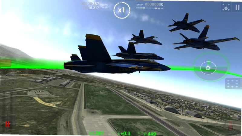 ����ʹ�ؼ����ж�ģ�� Blue Angels Aerobatic Flight Simulation1.0 �ƽ��