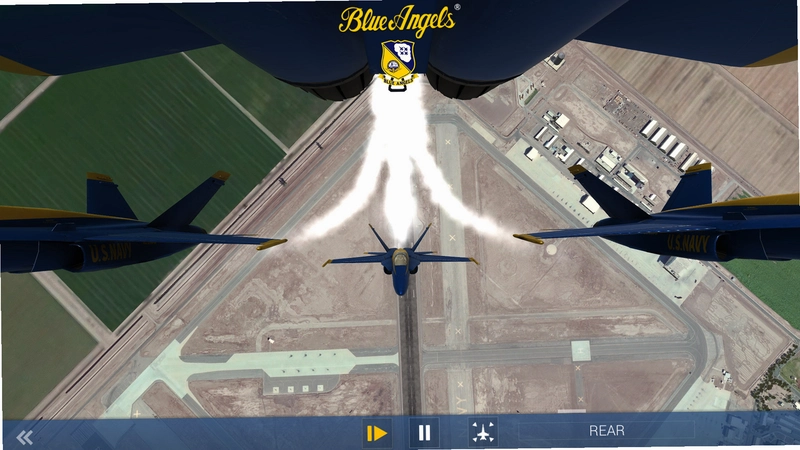 ����ʹ�ؼ����ж�ģ�� Blue Angels Aerobatic Flight Simulation1.0 �ƽ��